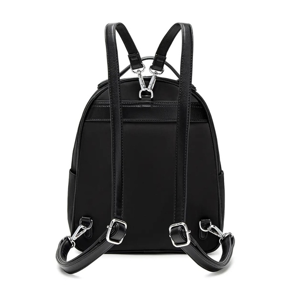 PIXIE MOOD Hannah recycled nylon backpack | Black minimalist bag - Picture 5 of 5